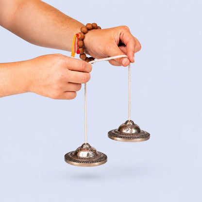 Tingsha Set with Om Mani Padme Hum Mantra
